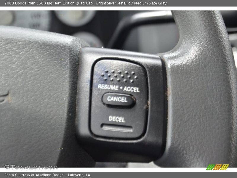 Bright Silver Metallic / Medium Slate Gray 2008 Dodge Ram 1500 Big Horn Edition Quad Cab