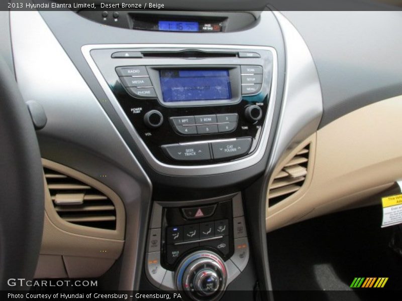 Desert Bronze / Beige 2013 Hyundai Elantra Limited