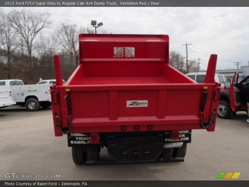 Vermillion Red / Steel 2013 Ford F350 Super Duty XL Regular Cab 4x4 Dump Truck