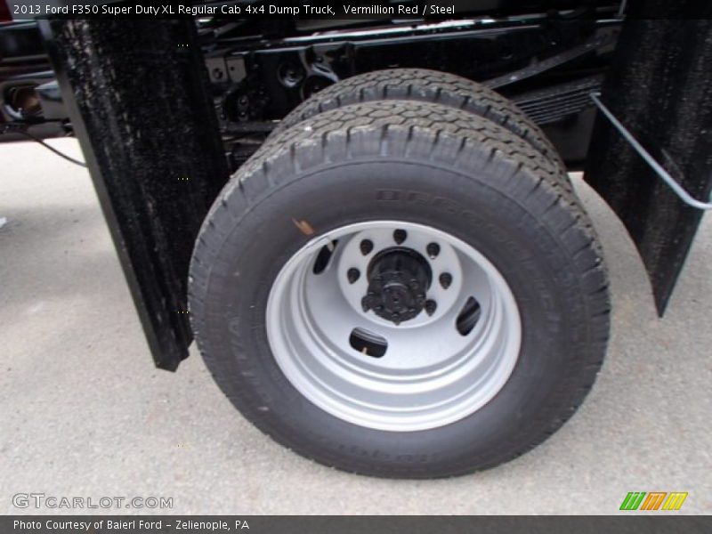 Vermillion Red / Steel 2013 Ford F350 Super Duty XL Regular Cab 4x4 Dump Truck