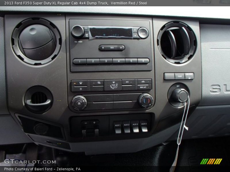 Controls of 2013 F350 Super Duty XL Regular Cab 4x4 Dump Truck