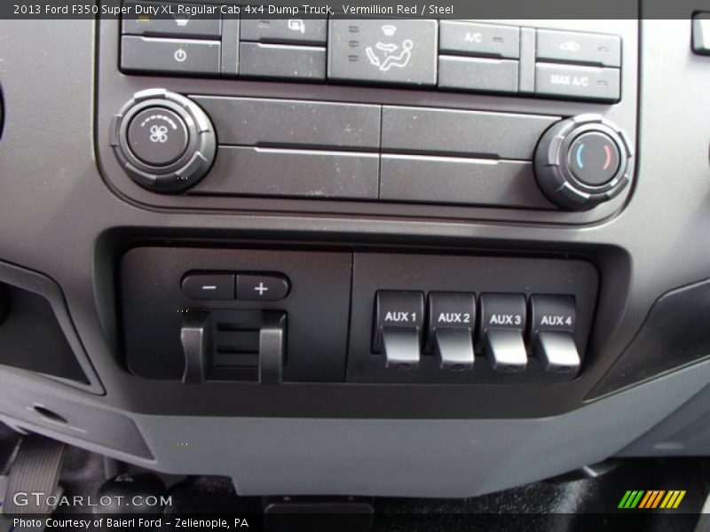 Controls of 2013 F350 Super Duty XL Regular Cab 4x4 Dump Truck