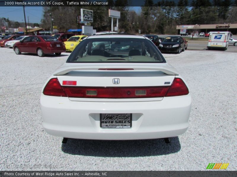 Taffeta White / Charcoal 2000 Honda Accord EX V6 Coupe