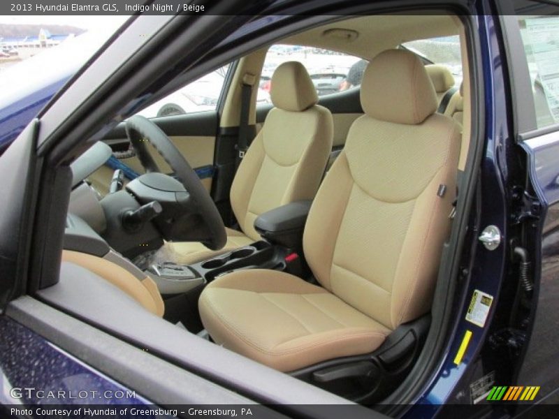 Indigo Night / Beige 2013 Hyundai Elantra GLS