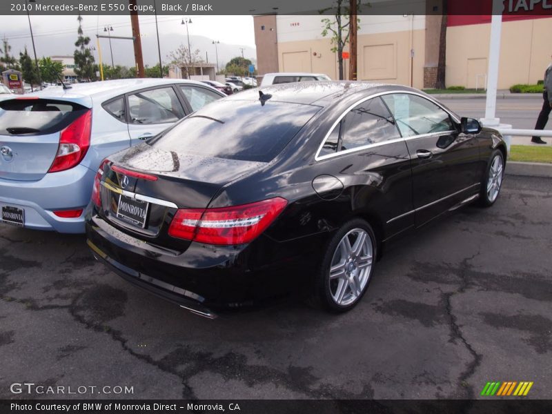 Black / Black 2010 Mercedes-Benz E 550 Coupe