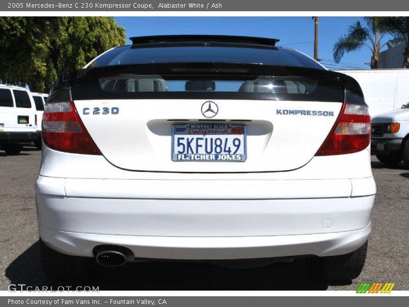 Alabaster White / Ash 2005 Mercedes-Benz C 230 Kompressor Coupe