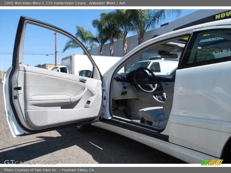 Alabaster White / Ash 2005 Mercedes-Benz C 230 Kompressor Coupe