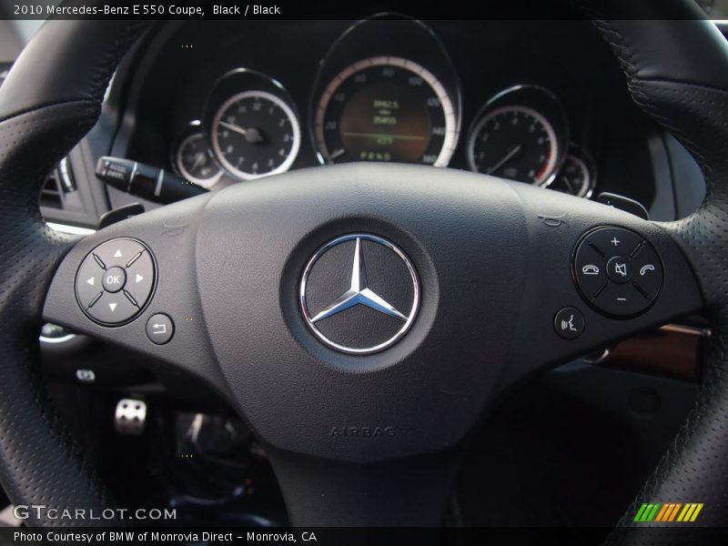 Black / Black 2010 Mercedes-Benz E 550 Coupe