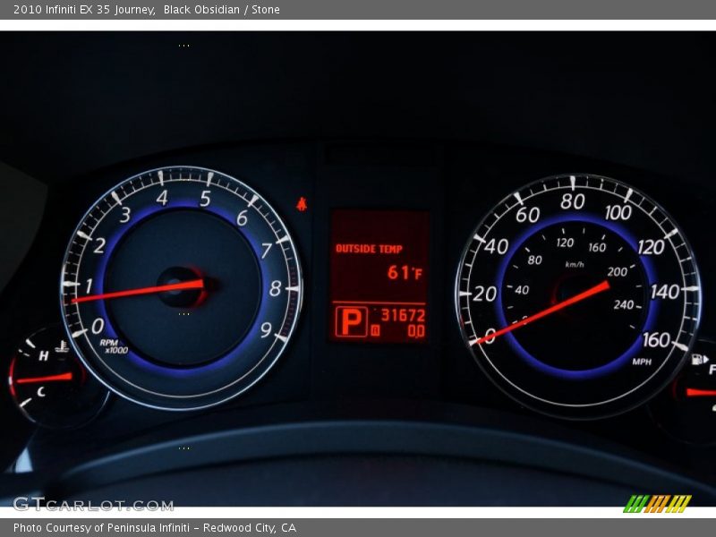 Black Obsidian / Stone 2010 Infiniti EX 35 Journey