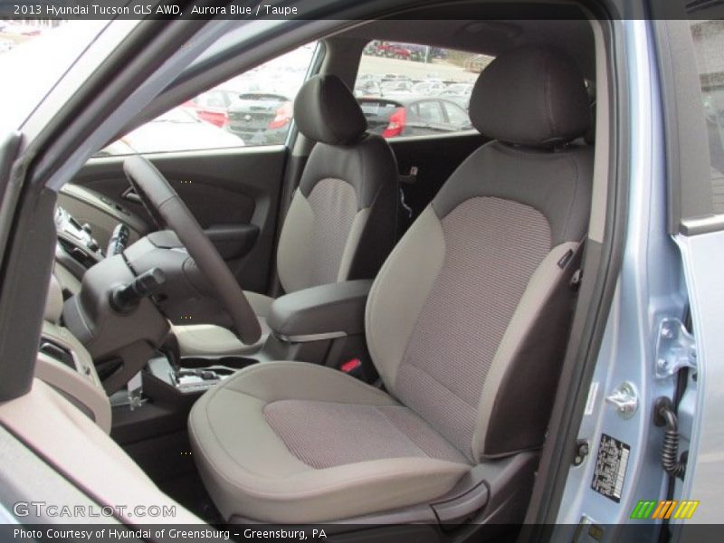 Aurora Blue / Taupe 2013 Hyundai Tucson GLS AWD