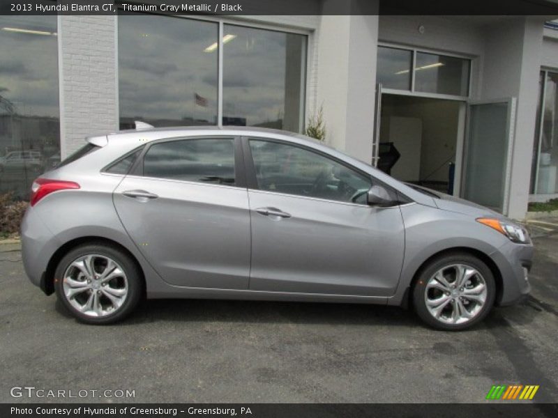 Titanium Gray Metallic / Black 2013 Hyundai Elantra GT