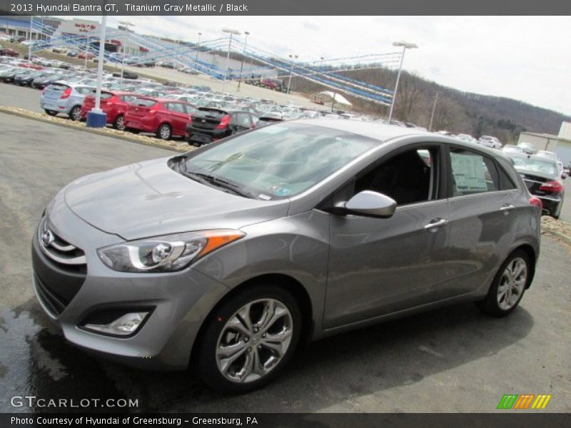 Titanium Gray Metallic / Black 2013 Hyundai Elantra GT