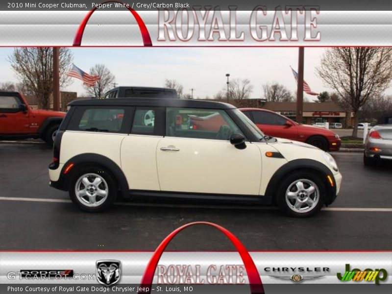 Pepper White / Grey/Carbon Black 2010 Mini Cooper Clubman