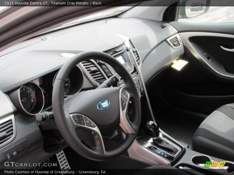 Titanium Gray Metallic / Black 2013 Hyundai Elantra GT