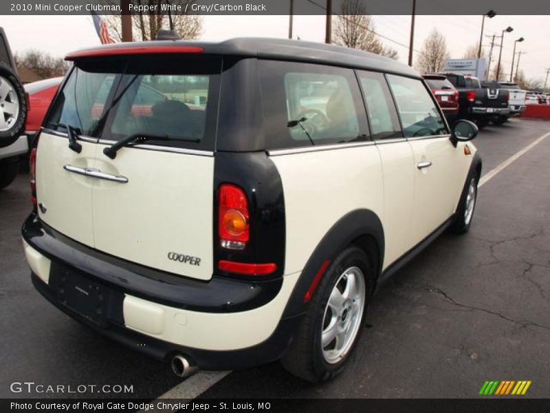Pepper White / Grey/Carbon Black 2010 Mini Cooper Clubman