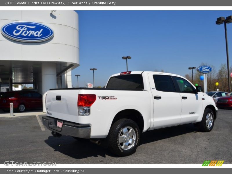 Super White / Graphite Gray 2010 Toyota Tundra TRD CrewMax