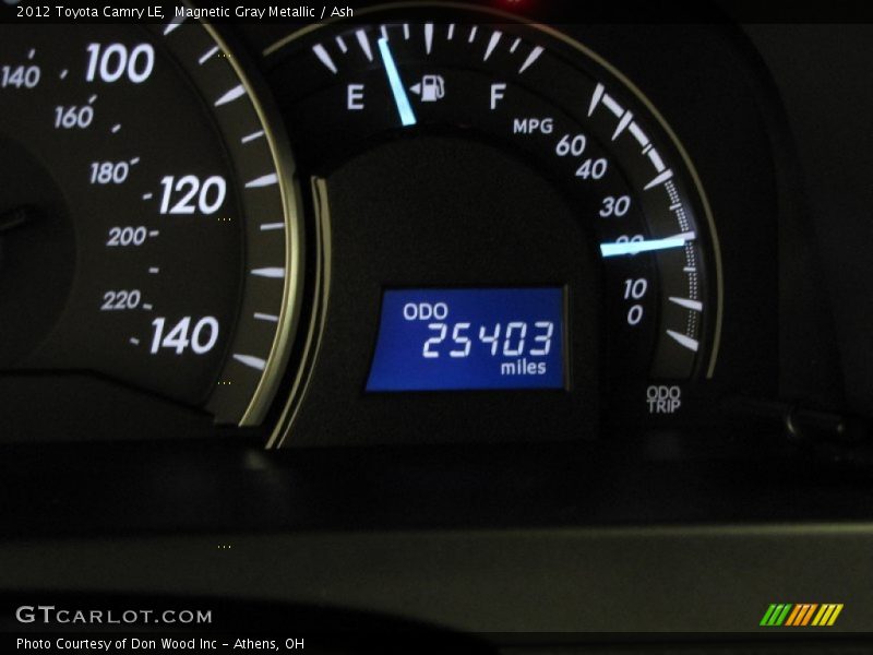 Magnetic Gray Metallic / Ash 2012 Toyota Camry LE