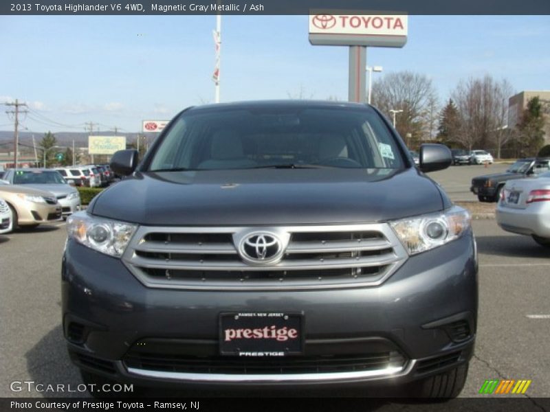 Magnetic Gray Metallic / Ash 2013 Toyota Highlander V6 4WD