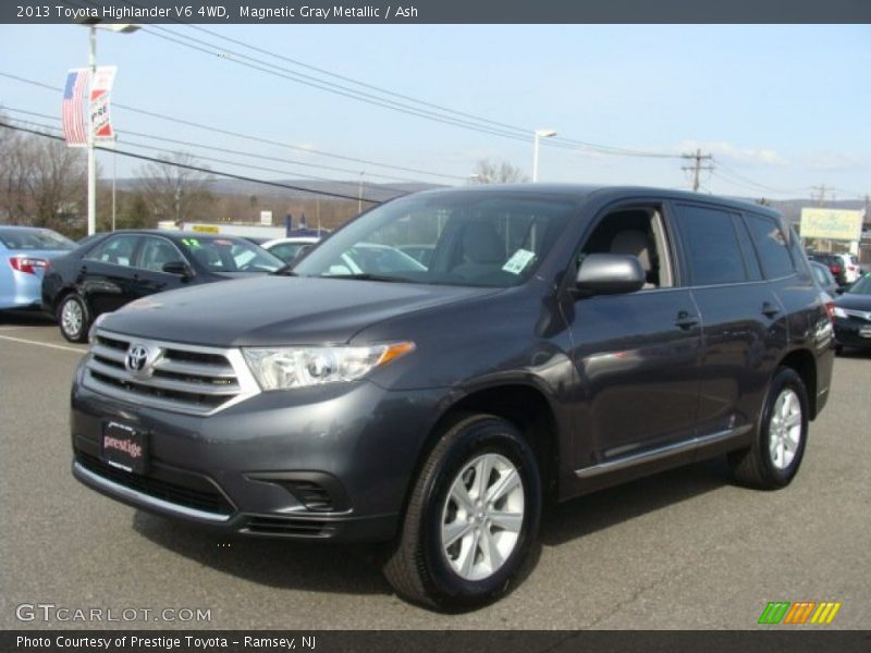 Magnetic Gray Metallic / Ash 2013 Toyota Highlander V6 4WD