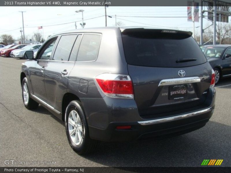 Magnetic Gray Metallic / Ash 2013 Toyota Highlander V6 4WD