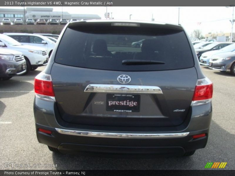 Magnetic Gray Metallic / Ash 2013 Toyota Highlander V6 4WD