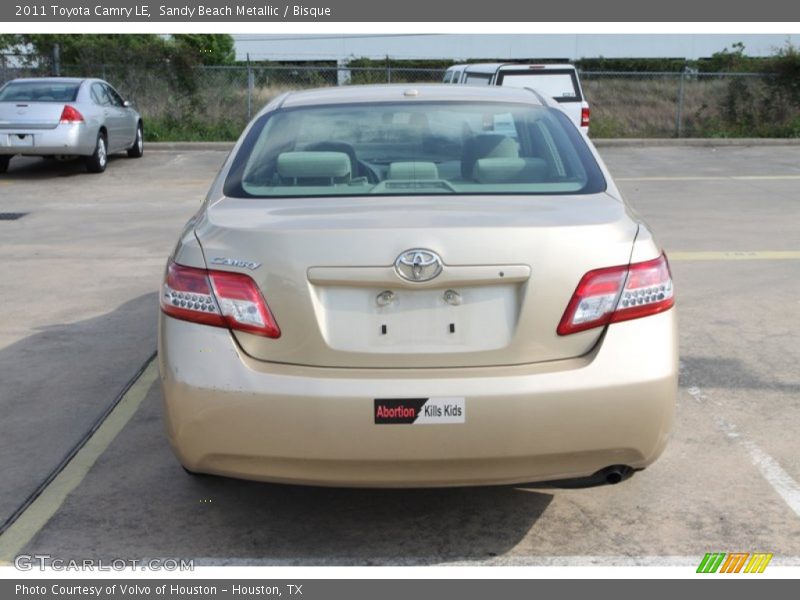 Sandy Beach Metallic / Bisque 2011 Toyota Camry LE