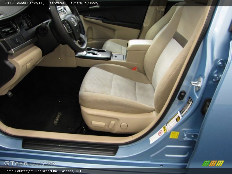 Clearwater Blue Metallic / Ivory 2012 Toyota Camry LE