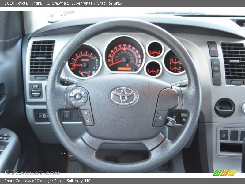 Super White / Graphite Gray 2010 Toyota Tundra TRD CrewMax