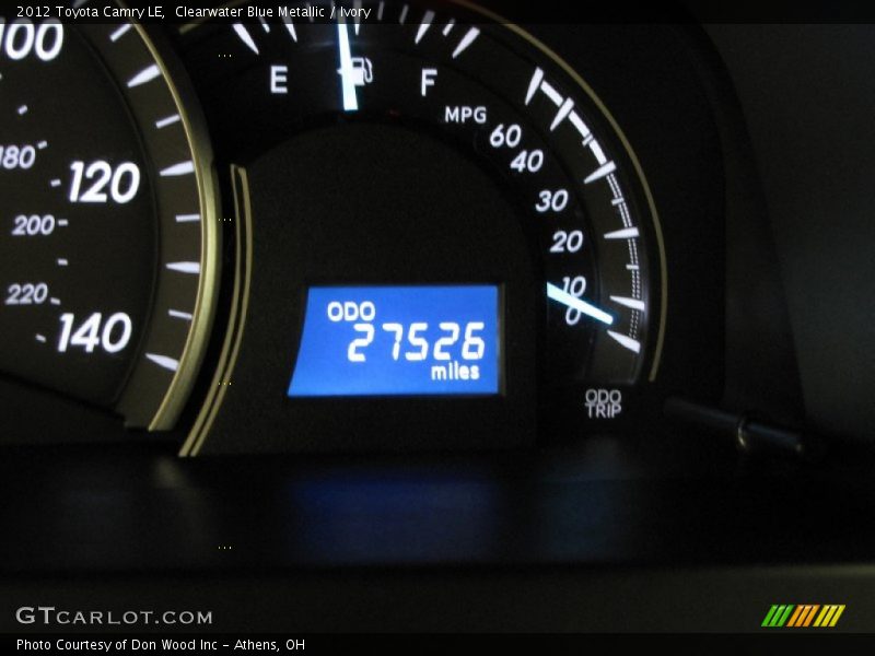 Clearwater Blue Metallic / Ivory 2012 Toyota Camry LE