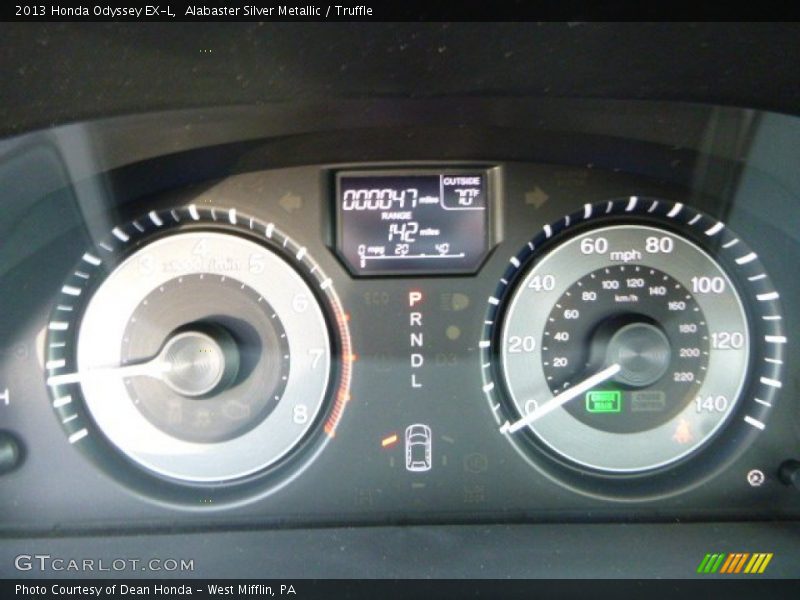 Alabaster Silver Metallic / Truffle 2013 Honda Odyssey EX-L