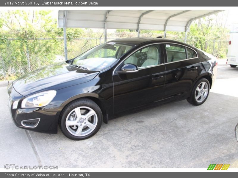 Ember Black Metallic / Soft Beige 2012 Volvo S60 T5