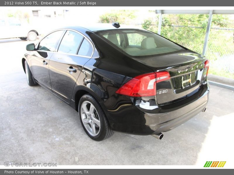 Ember Black Metallic / Soft Beige 2012 Volvo S60 T5