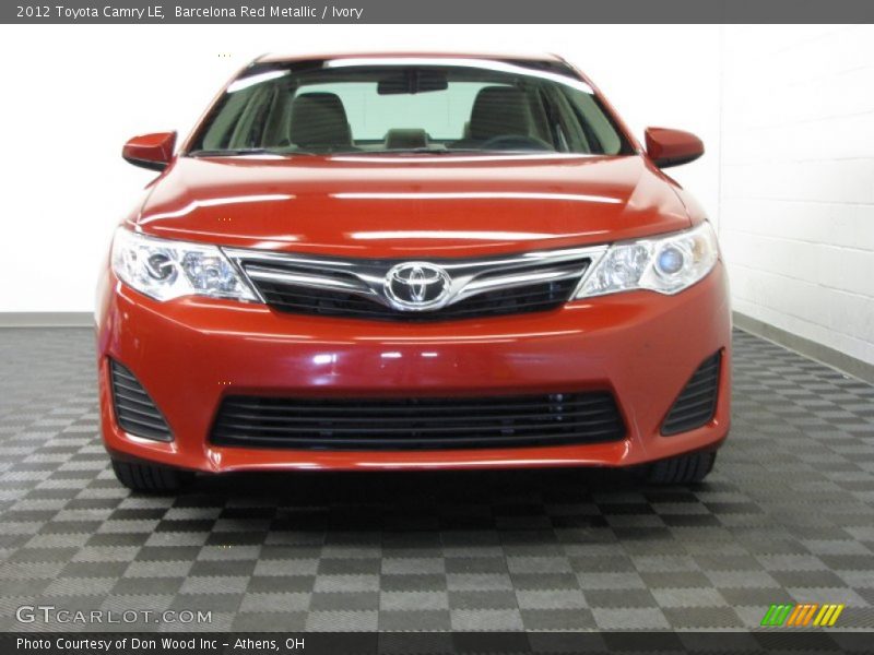 Barcelona Red Metallic / Ivory 2012 Toyota Camry LE
