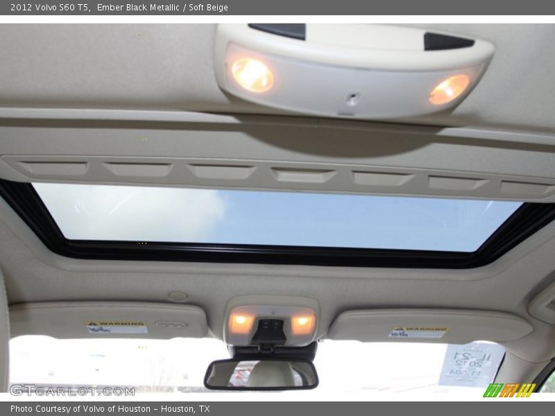 Ember Black Metallic / Soft Beige 2012 Volvo S60 T5