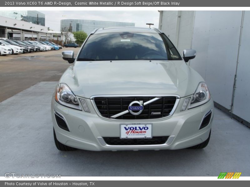 Cosmic White Metallic / R Design Soft Beige/Off Black Inlay 2013 Volvo XC60 T6 AWD R-Design