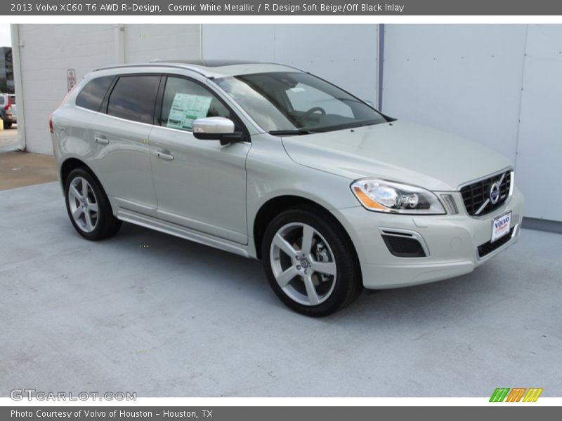 Cosmic White Metallic / R Design Soft Beige/Off Black Inlay 2013 Volvo XC60 T6 AWD R-Design