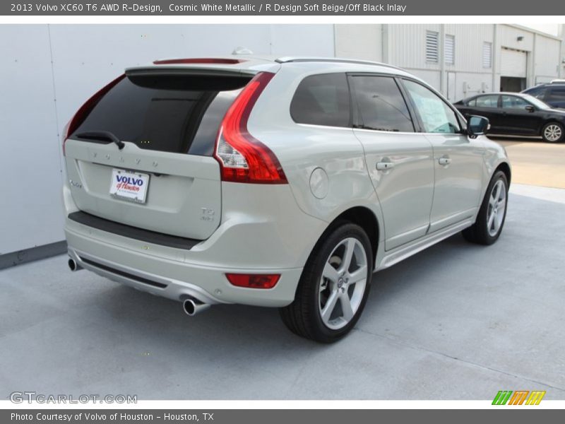 Cosmic White Metallic / R Design Soft Beige/Off Black Inlay 2013 Volvo XC60 T6 AWD R-Design