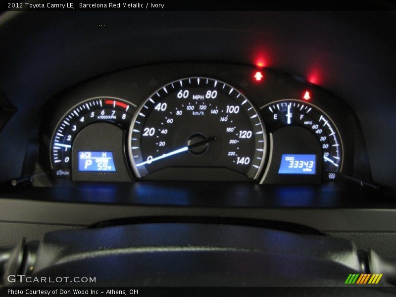 Barcelona Red Metallic / Ivory 2012 Toyota Camry LE