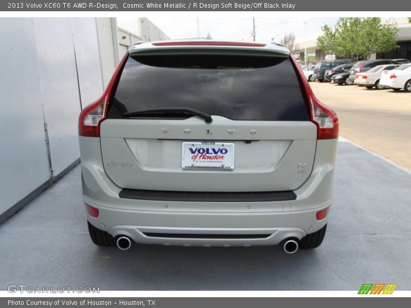 Cosmic White Metallic / R Design Soft Beige/Off Black Inlay 2013 Volvo XC60 T6 AWD R-Design