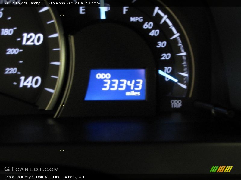 Barcelona Red Metallic / Ivory 2012 Toyota Camry LE