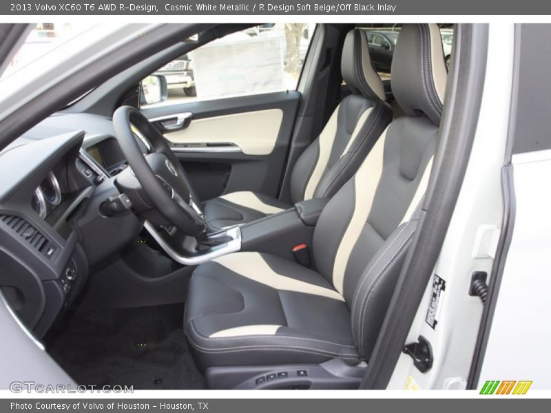 Cosmic White Metallic / R Design Soft Beige/Off Black Inlay 2013 Volvo XC60 T6 AWD R-Design