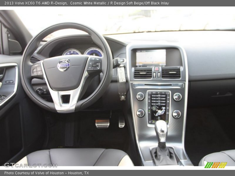 Cosmic White Metallic / R Design Soft Beige/Off Black Inlay 2013 Volvo XC60 T6 AWD R-Design