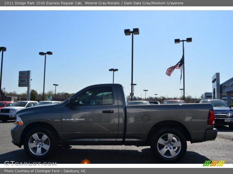 Mineral Gray Metallic / Dark Slate Gray/Medium Graystone 2011 Dodge Ram 1500 Express Regular Cab