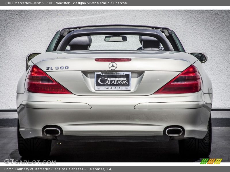 designo Silver Metallic / Charcoal 2003 Mercedes-Benz SL 500 Roadster
