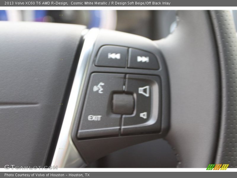 Cosmic White Metallic / R Design Soft Beige/Off Black Inlay 2013 Volvo XC60 T6 AWD R-Design