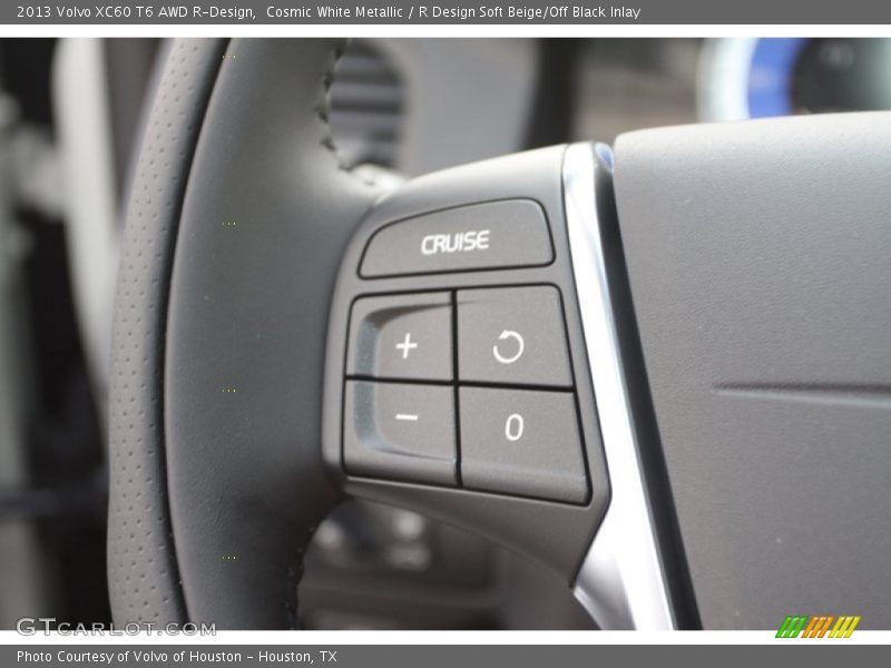 Cosmic White Metallic / R Design Soft Beige/Off Black Inlay 2013 Volvo XC60 T6 AWD R-Design