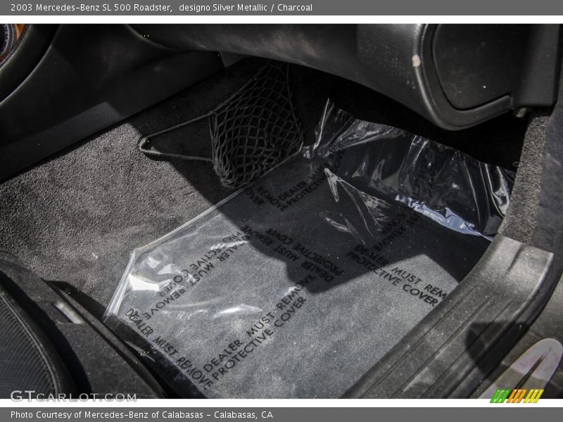 designo Silver Metallic / Charcoal 2003 Mercedes-Benz SL 500 Roadster