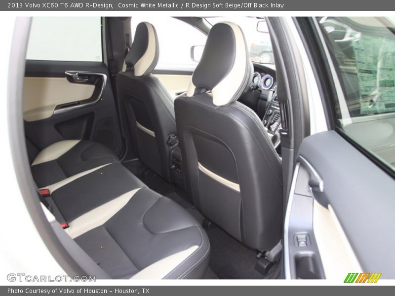 Cosmic White Metallic / R Design Soft Beige/Off Black Inlay 2013 Volvo XC60 T6 AWD R-Design