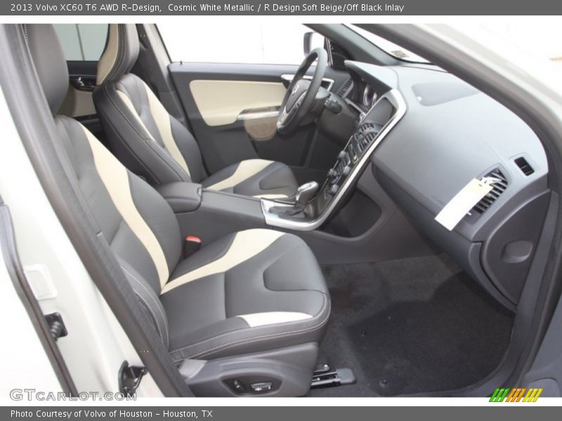 Cosmic White Metallic / R Design Soft Beige/Off Black Inlay 2013 Volvo XC60 T6 AWD R-Design