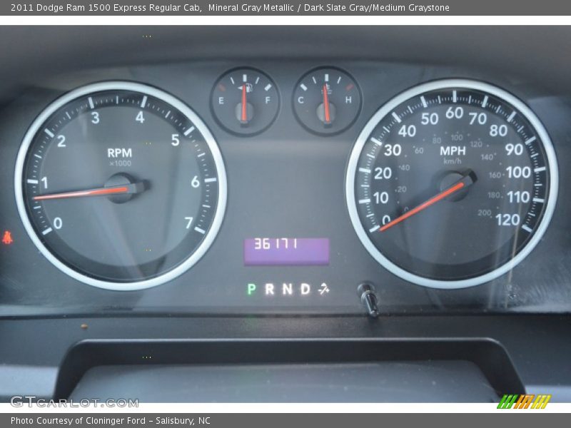Mineral Gray Metallic / Dark Slate Gray/Medium Graystone 2011 Dodge Ram 1500 Express Regular Cab